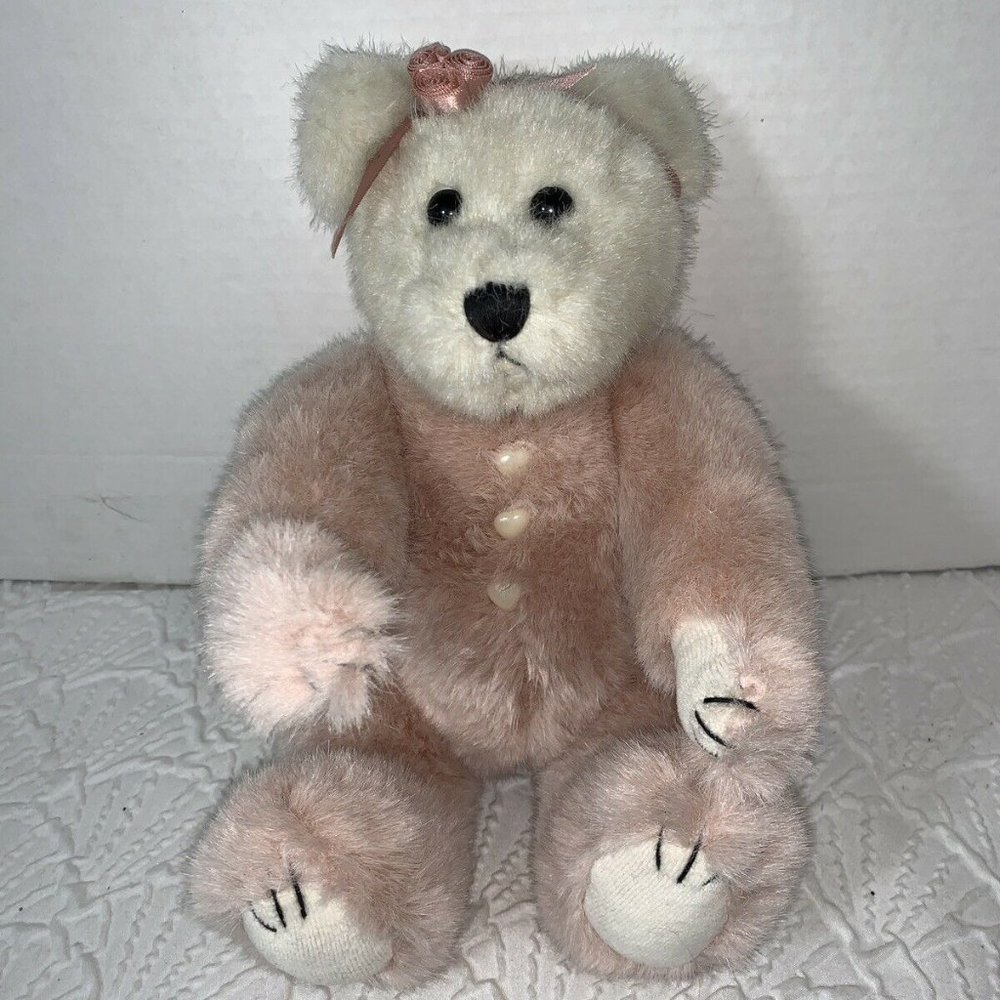 The Boyds Bears Collection 11" Jointed Pink & Whit